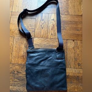 Margot Dark Leather Crossbody Bag